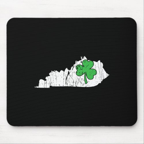 State St Patricks Day Kentucky Green Shamrock  Mouse Pad
