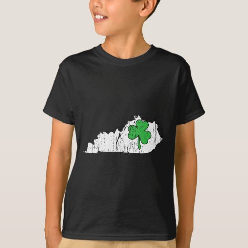 State St Patricks Day Kentucky Green Shamrock  T_Shirt