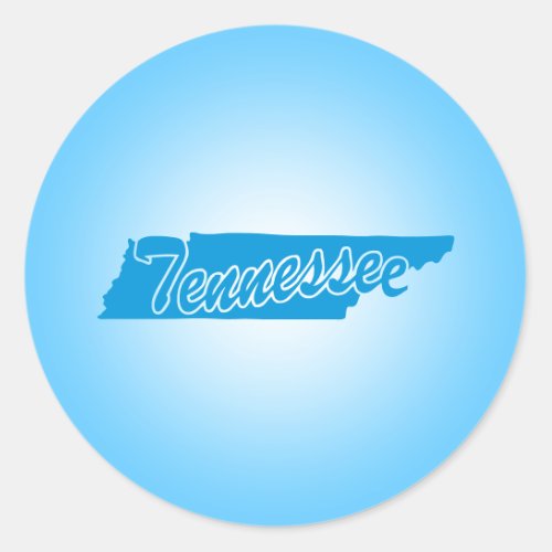 State Tennessee Classic Round Sticker