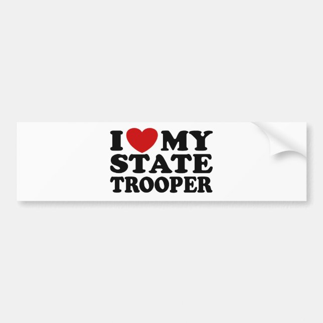 State Trooper Bumper Sticker (Front)