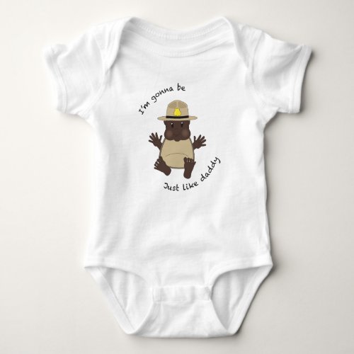State trooper daddy baby bodysuit