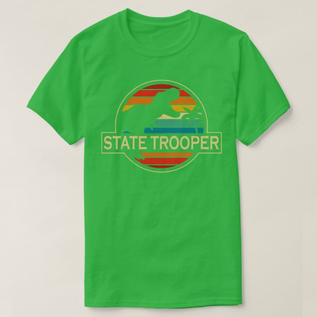 State Trooper Dinosaur T-Shirt (Design Front)