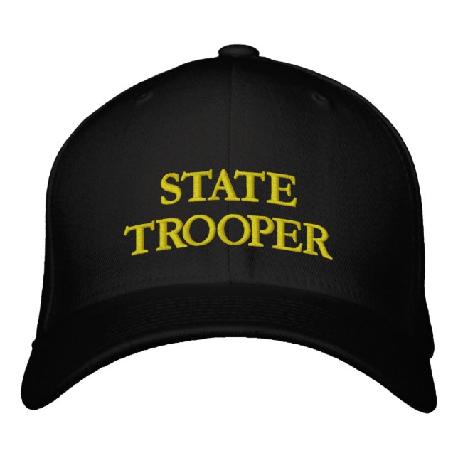STATE TROOPER EMBROIDERED BASEBALL HAT (Front)