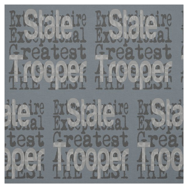 State Trooper Extraordinaire  Fabric (Swatch)