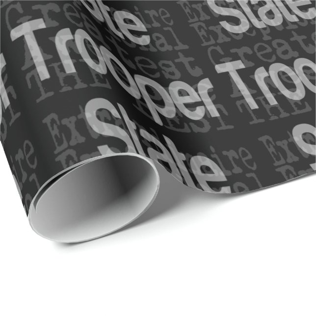 State Trooper Extraordinaire Wrapping Paper (Roll Corner)