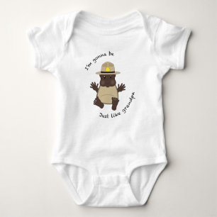 State trooper grandpa baby bodysuit