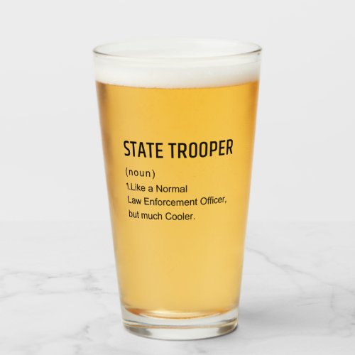 State Trooper Mug Gift Like A Normal Law Enforceme Glass