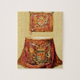 State trumpet, probably George III, and kettledrum Jigsaw Puzzle
