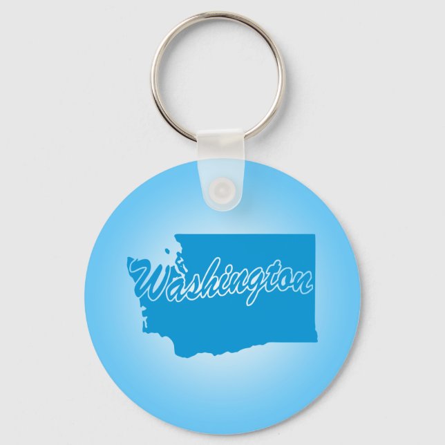 State Washington Keychain (Front)