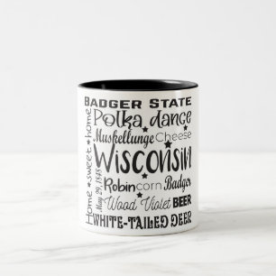 State/Wisconsin Two-Tone Coffee Mug