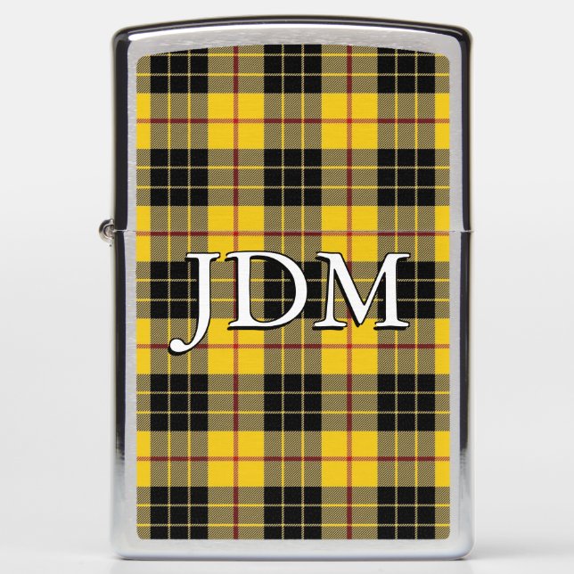Stately Clan MacLeod of Lewis Tartan Zippo Lighter (Front)