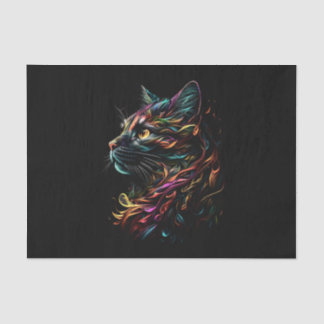Stately Feline Profile  Tissue Paper