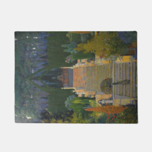 Stately Garden in Mallorca (by Santiago Rusiñol) Doormat