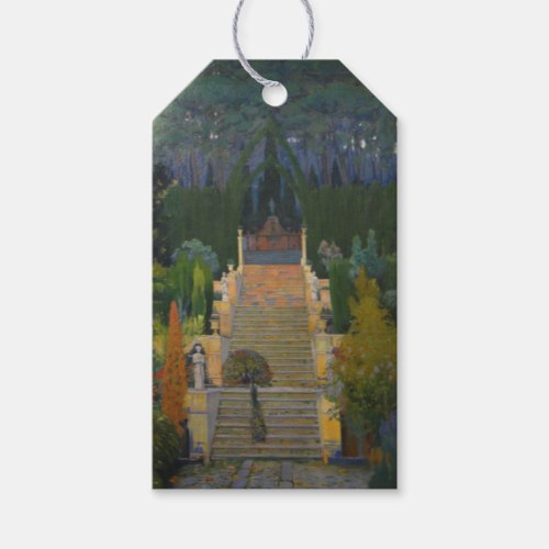 Stately Garden in Mallorca by Santiago Rusiol Gift Tags