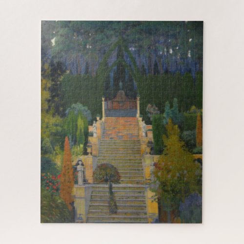 Stately Garden in Mallorca by Santiago Rusiol Jigsaw Puzzle