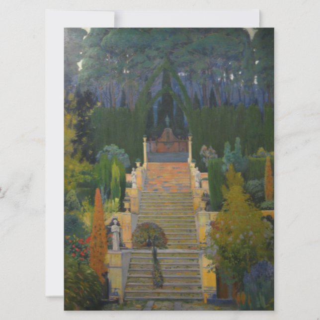 Stately Garden in Palma de Mallorca Card (Front)