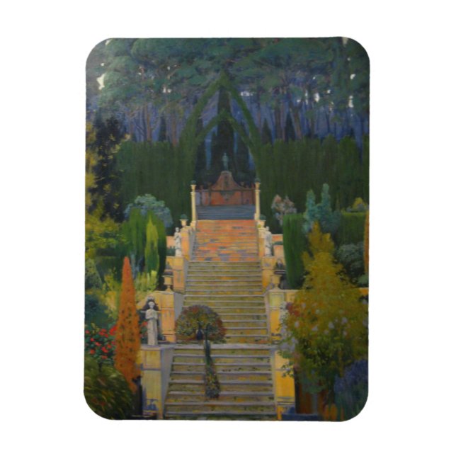 Stately Garden in Palma de Mallorca Magnet (Vertical)