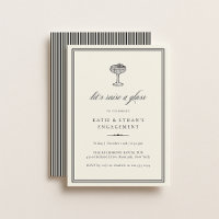 Stately Raise A Glass Invitation