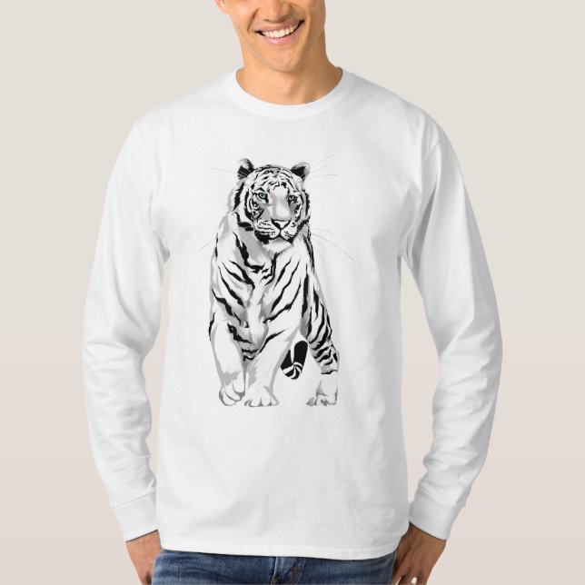 Stately White Tiger Shirt (Front)