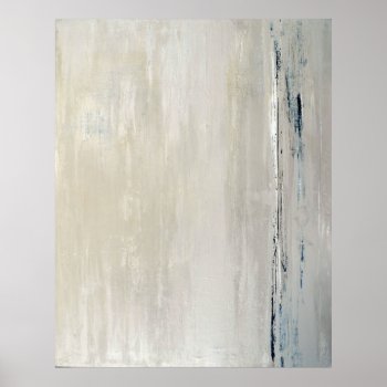 'statement' Beige Abstract Art Poster Print by T30Gallery at Zazzle