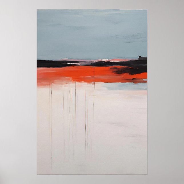 Statement Brushstroke Art - Bold Stroke Art Poster (Front)