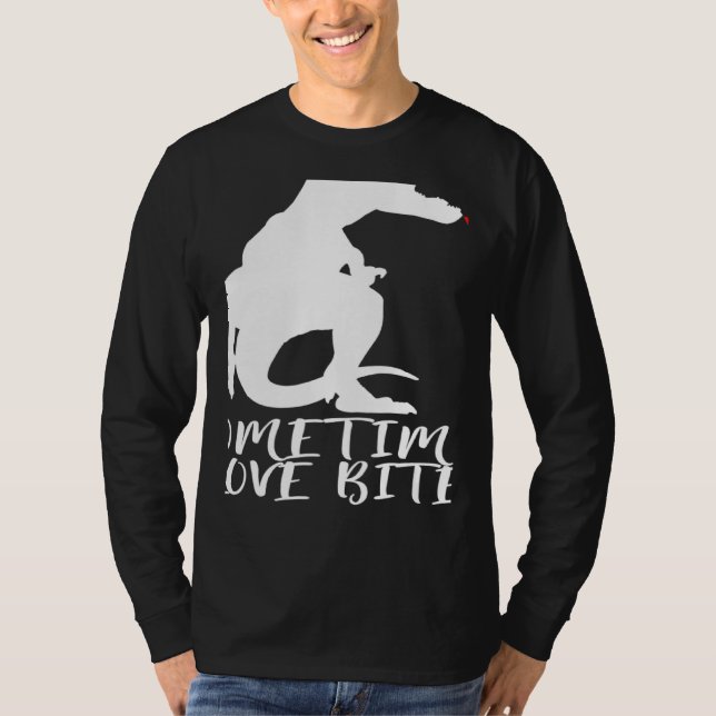 Statement Dinosaur Valentine's Day Heart T-Shirt (Front)