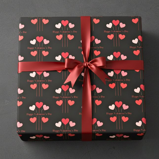 Statement Hearts Wrapping Paper (Statement Hearts Wrapping Paper)