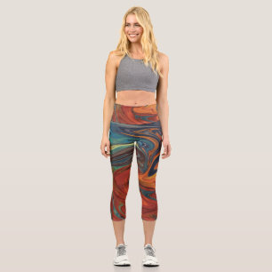 Statement-Making Watercolor Best Leggings