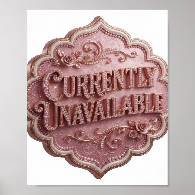 Statement Pink CURRENTLY UNAVAILABLE Poster (Front)