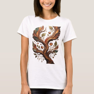 Statement Silver ABSTRACT ART Artistic Motif T-Shirt