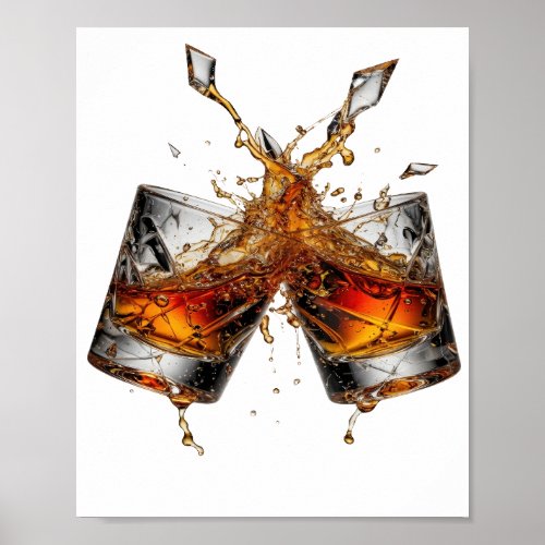 Statement Silver WHISKY SPLASH Poster
