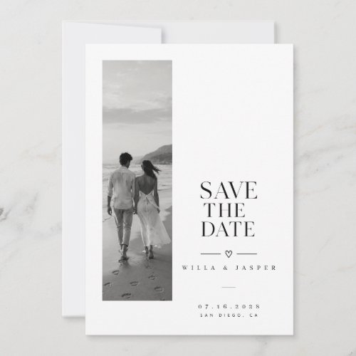 Statement Typography Wedding Save The Date Card
