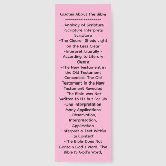 Statements About The Bible Bookmarks