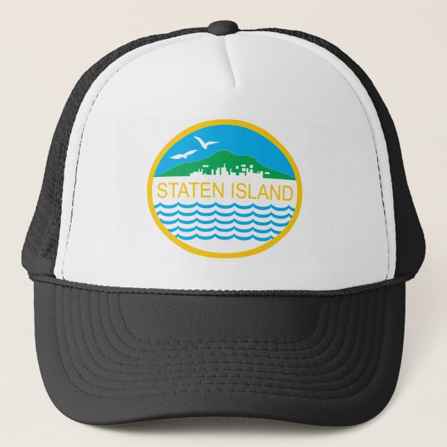 Staten Island Borough Flag Trucker Hat (Front)