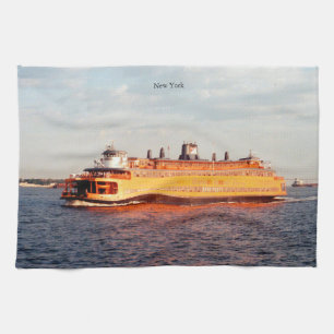 Staten Island Ferry kitchen towel