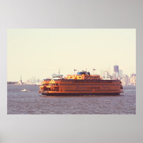 Staten Island ferry New York Poster