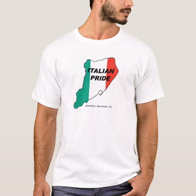 Staten Island Italian Pride T-Shirt (Front)