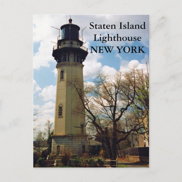 Staten Island Lighthouse, New York Postcard