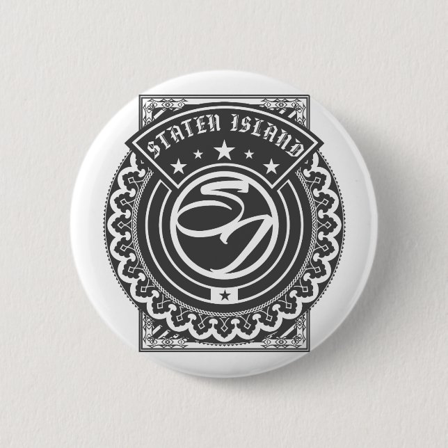 Staten Island Logo Pinback Button (Front)