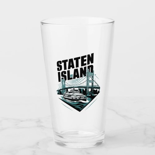 Staten Island New York Ferry Glass