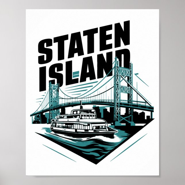 Staten Island New York Ferry  Poster (Front)