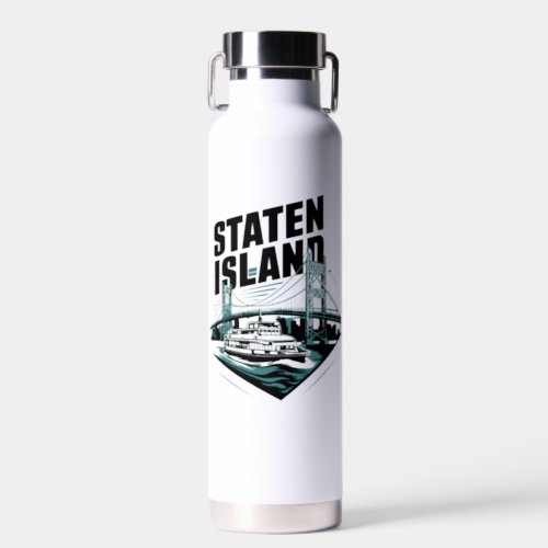 Staten Island New York Ferry Water Bottle