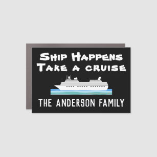 Stateroom Door Marker for Cruise Lovers Trip Humor Car Magnet