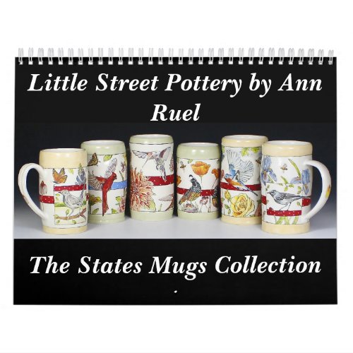 States Mugs Collection by Ann Ruel 2023 Calendar