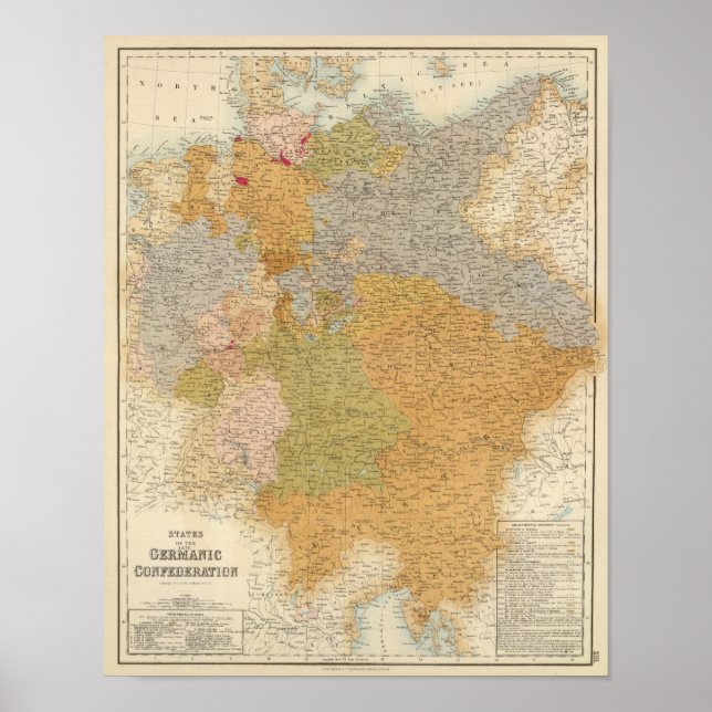 States of the Late Germanic Confederation Poster (Front)