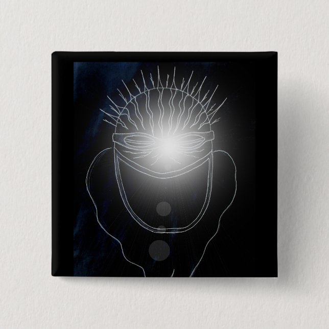 Static Electricity Pinback Button (Front)