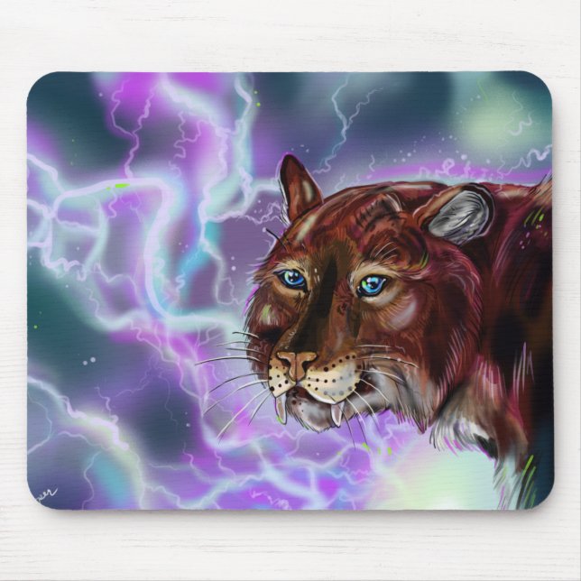 Static Storm Lighting Saber Mouse Pad (Front)