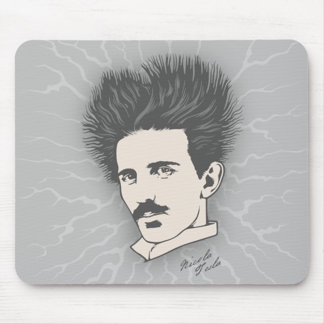 Static Tesla Mouse Pad (Front)