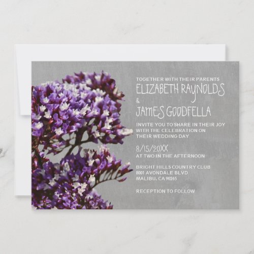 Statice Wedding Invitations