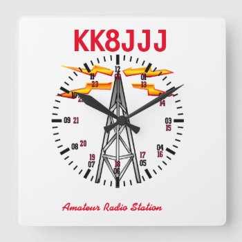 Station Clock For Ham Radio Operators by hamgear at Zazzle